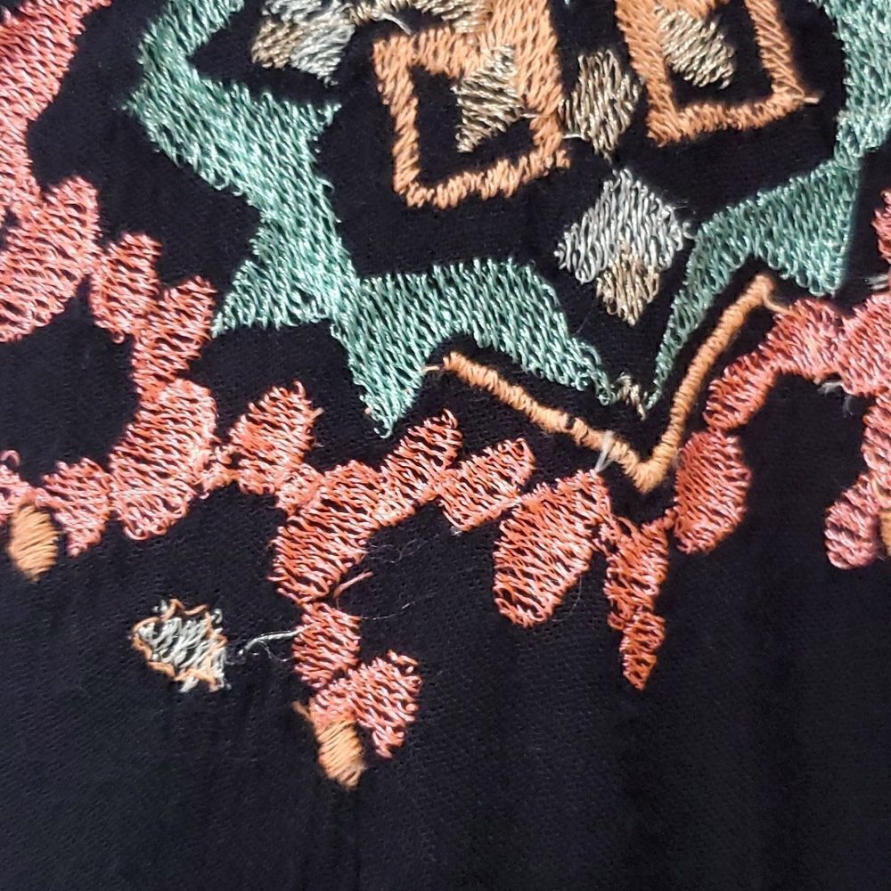 Riresort by,River Island Womans Embroidered Cami, Maxi Dress,with fringe,Med,NWT - Picture 9 of 11
